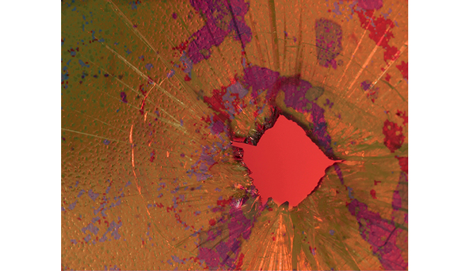 Forensics image with map