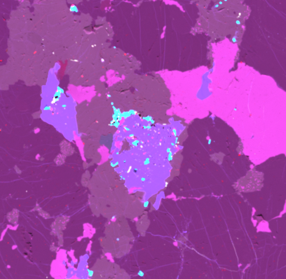15 mm x 15 mmの床タイル材を、管電圧50 kV・管電流1,000 µAで測定しました。30 µmφのポリキャピラリー光学系により、15 µmのステップサイズと200 msのピクセル時間で高解像度のマッピングが可能になりました。