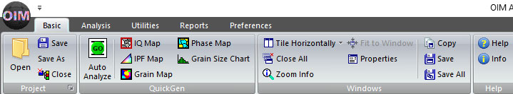 ワンクリック分析を可能にする自動解析ボタンを備えたベーシックリボンバー
