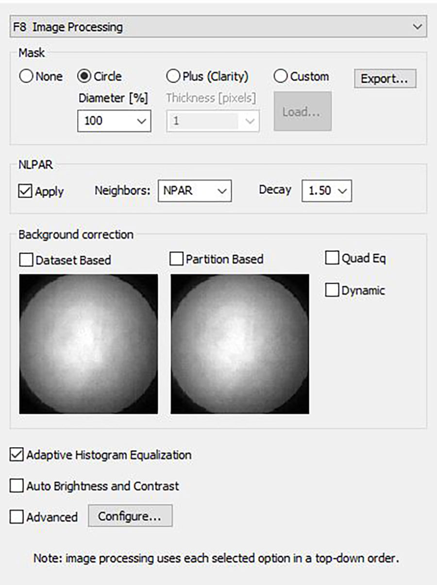 Image Processing パネル